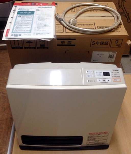 ガスファンヒーター SGF-4031AR シティホワイト
