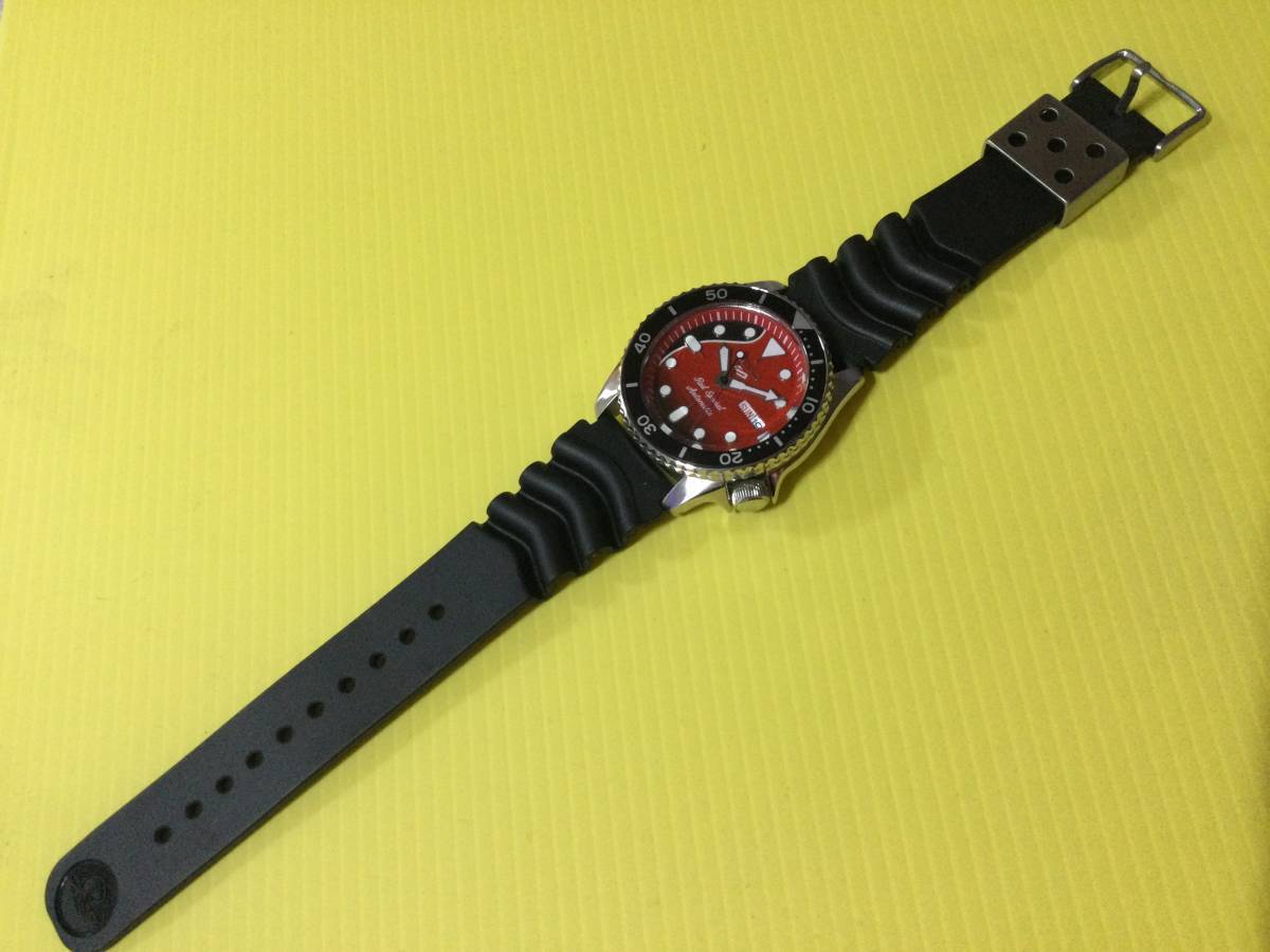 SEIKO AUTOMATIC 裏スケ セイコー 自動巻 4R36A ※訳アリ セイコー SEIKO NH36／4R36A 搭載 42.5mm SEIKO MOD 腕時計 自動巻 裏