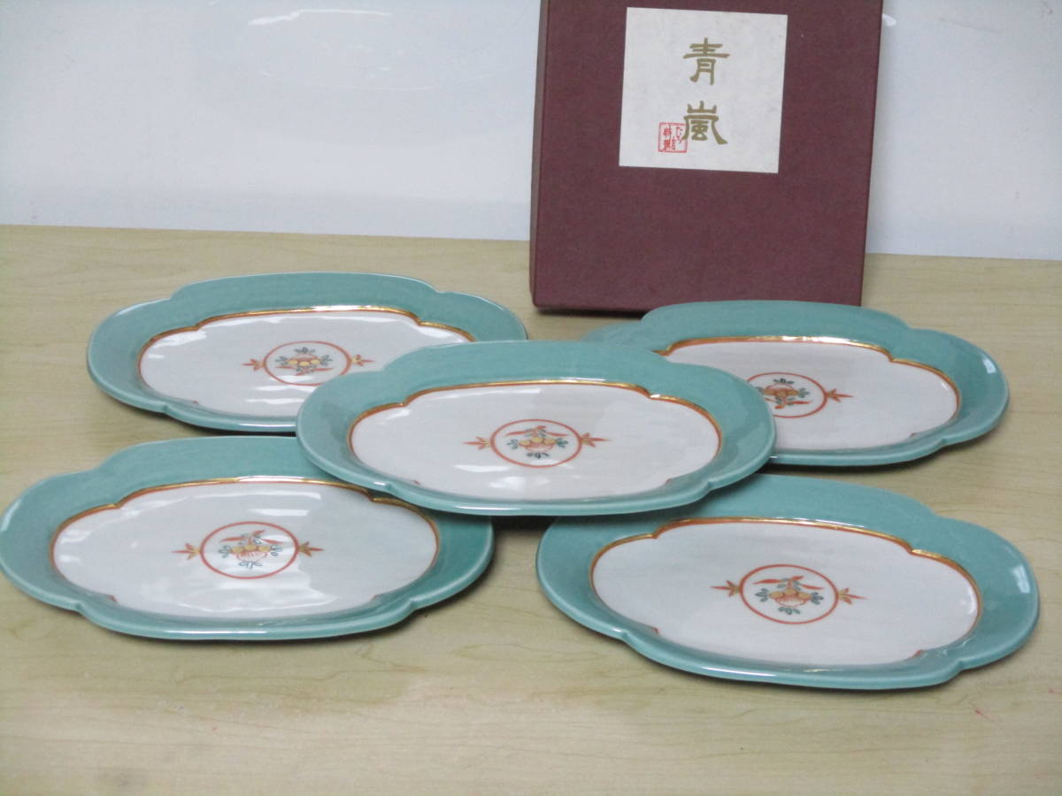 たち吉 青嵐 花ときわ 中皿 5枚(たち吉)｜売買されたオークション情報 