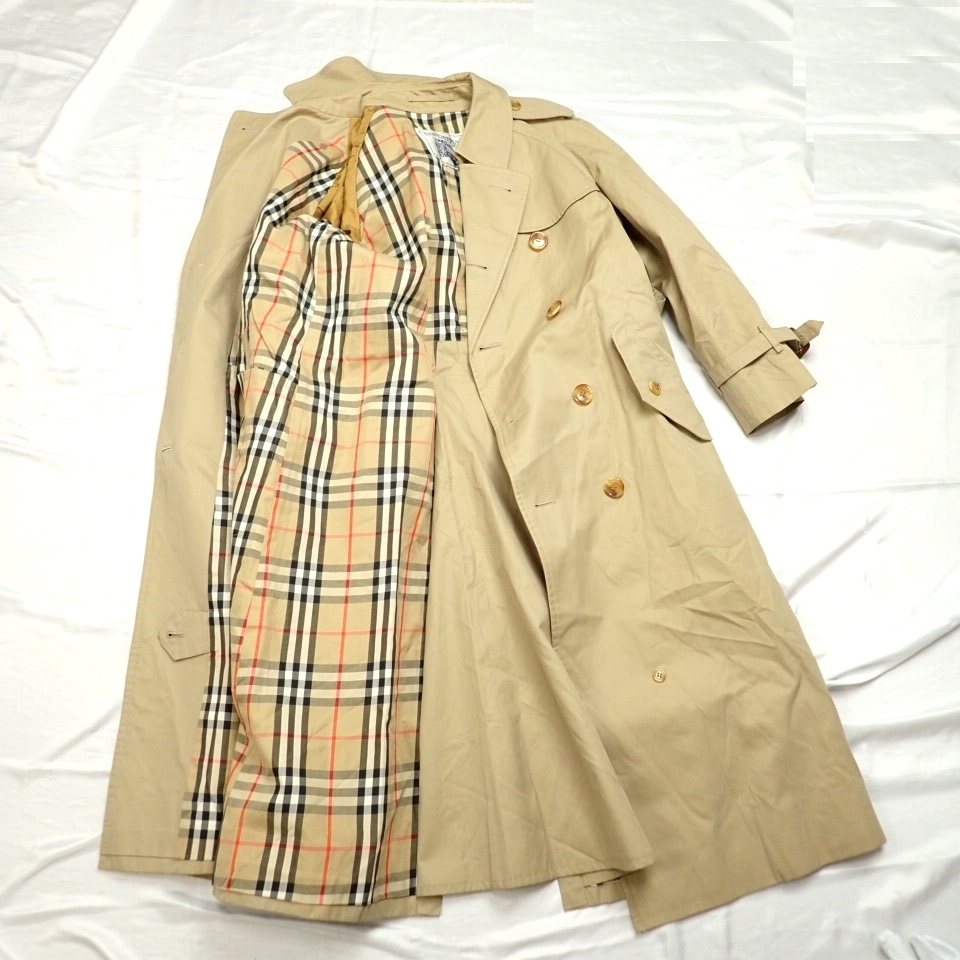 バーバリー　トレンチコート　ベージュ　ノバチェック　ベージュ系　7AB2 ☆Burberry's/バーバリーズ トレンチコート 7AB2/レディースM相当