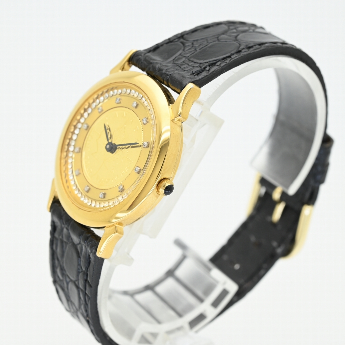 1円スタート】電池交換済 ELGIN メイプルリーフ 1/10oz コインウォッチ