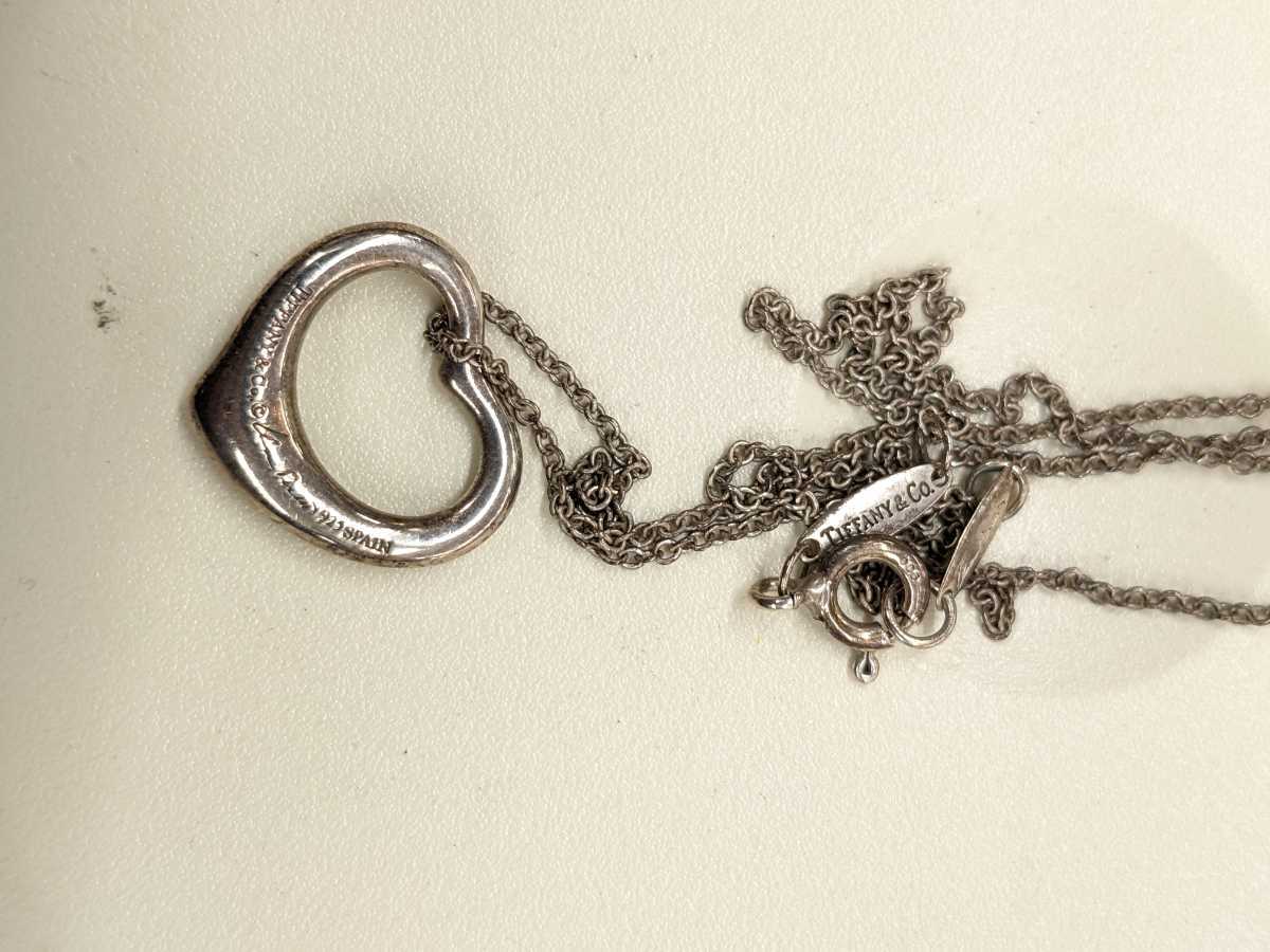 TIFFANY&Co. ティファニー オープンハート ハート ネックレス シルバー 