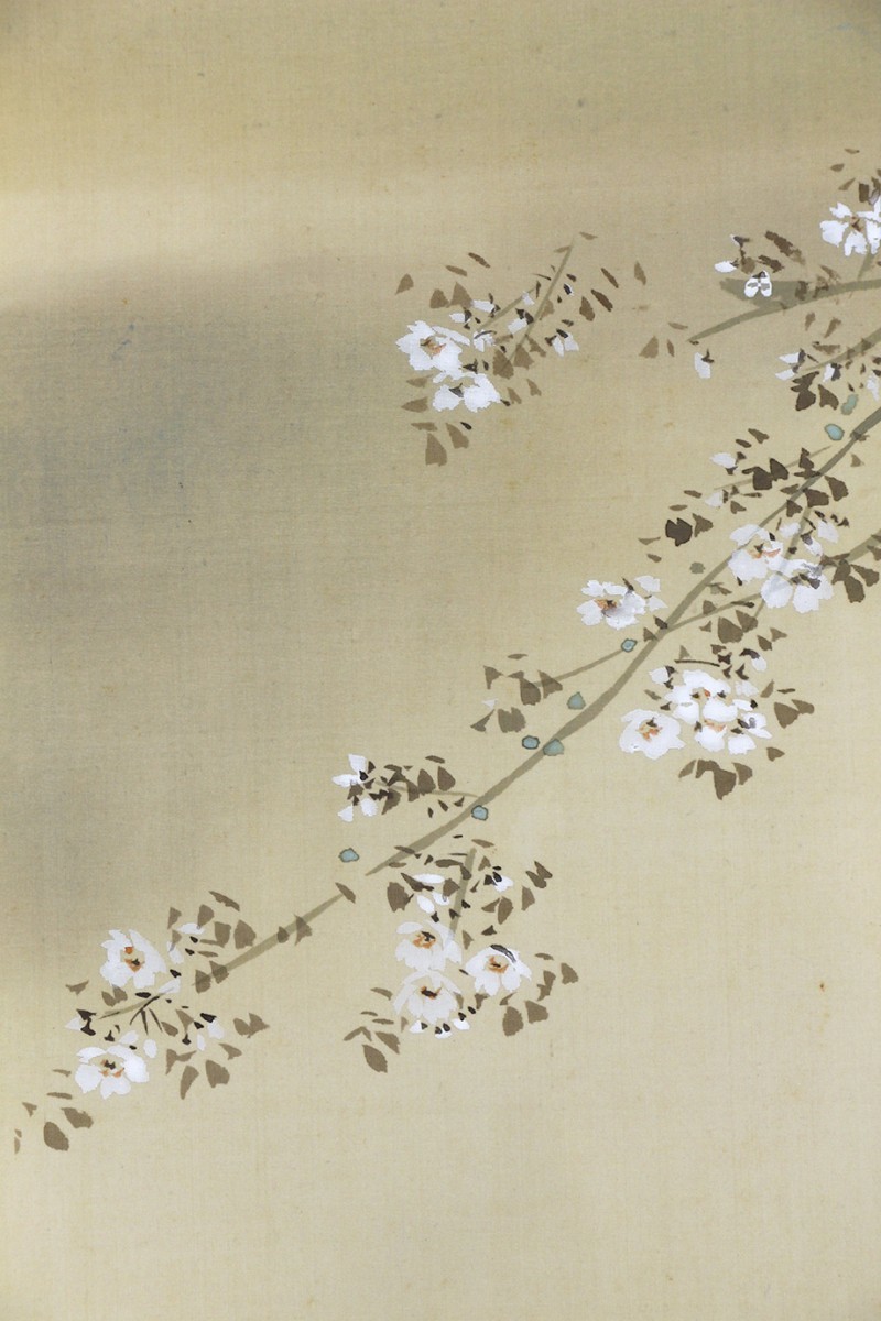 真作】掛軸「小山栄達 鞍馬之月 佳品」共箱 明治昭和期 日本画家 鈴木