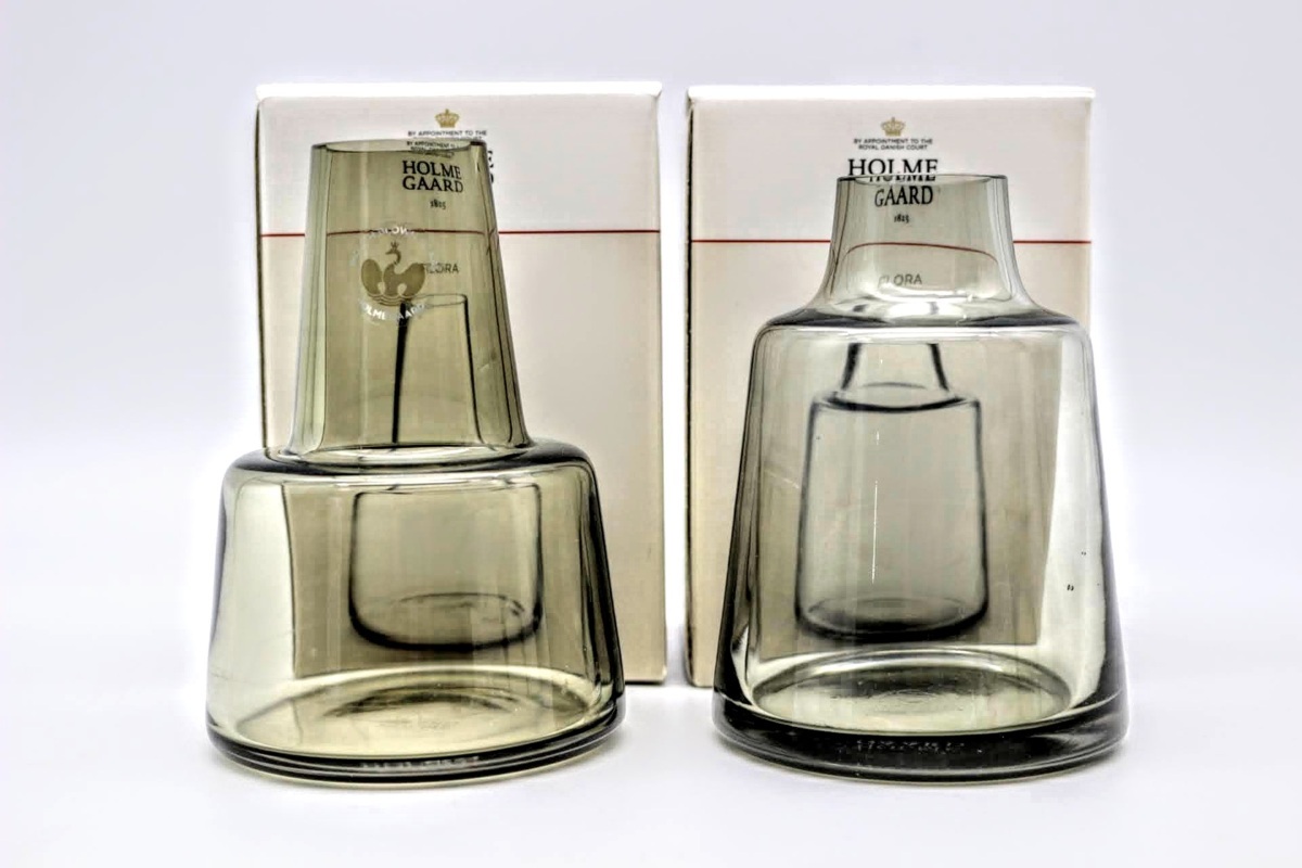 1円スタート】G1333 HOLME GAARD ホルムガード FLORA 花瓶 2個セット
