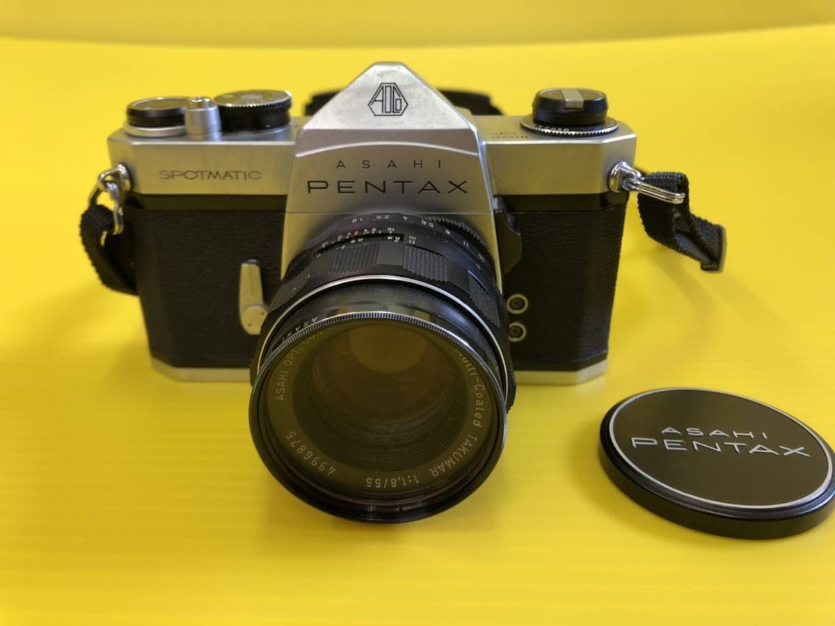 ☆ペンタックス PENTAX SPOTMATIC SP Super-TAKUMAR 55mm f1.8 一眼 