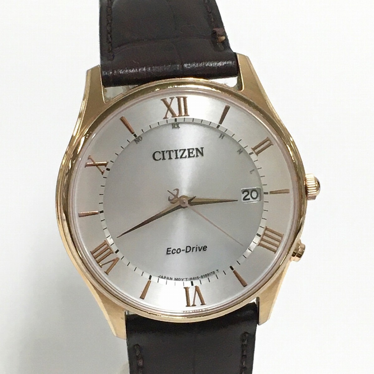 中古】CITIZEN 腕時計 AS1062-08A エコドライブ ローマインデックス 