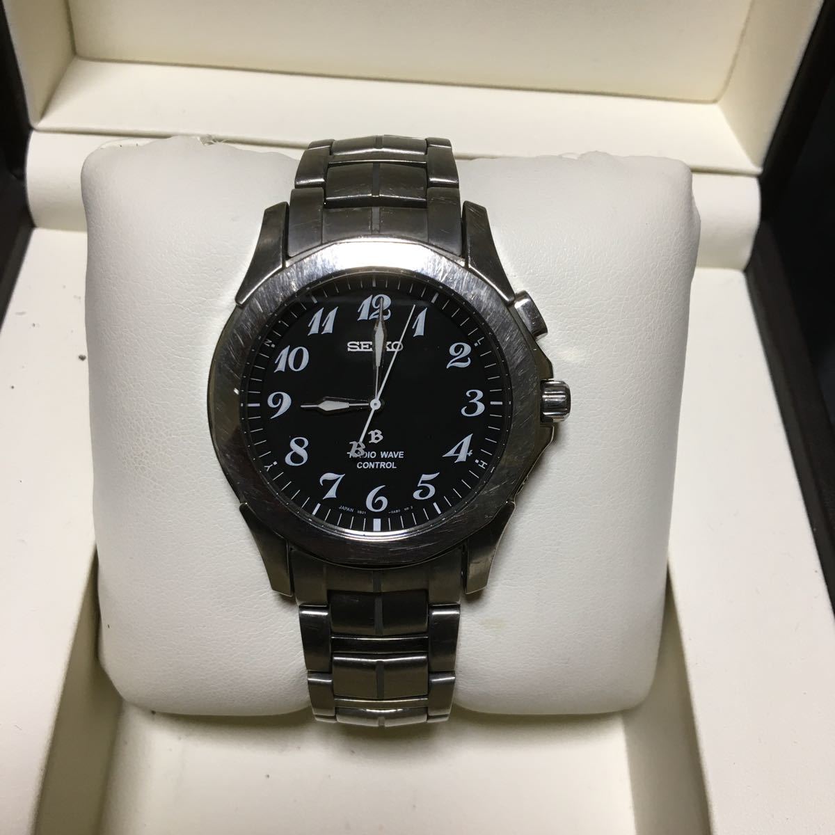 稼働美品SEIKO Brightz／5B21-0AA0／電波ソーラー／チタン 稼働美