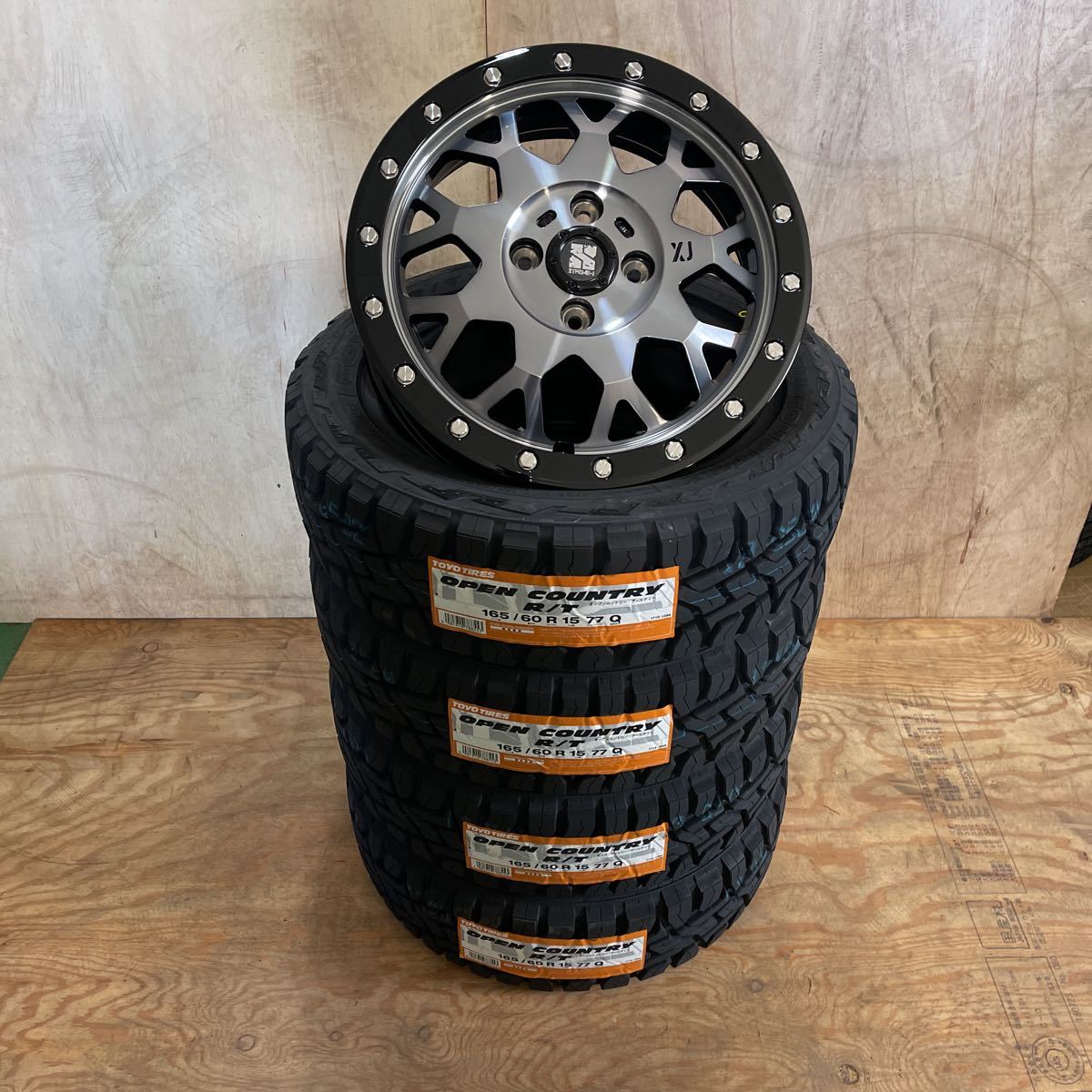 XTREME J エクストリームJ XJ04 15X4.5J 4/100 TOYOオープンカントリー 