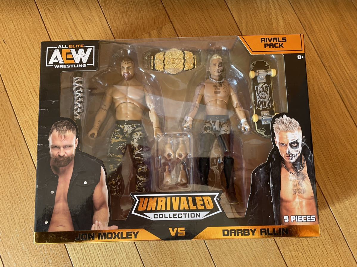 AEW フィギュア UNRIVALED SERIES ジョンモクスリー ダービーアリン