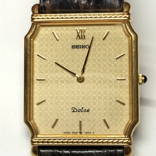 ① 稼働品 良品 セイコー SEIKO QZ クォーツ ドルチェ 9530-5040