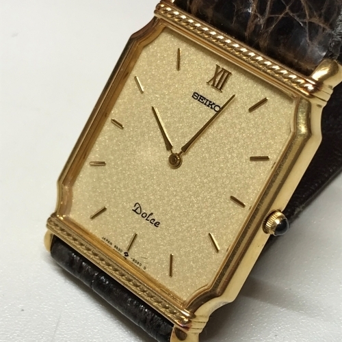 ① 稼働品 良品 セイコー SEIKO QZ クォーツ ドルチェ 9530-5040