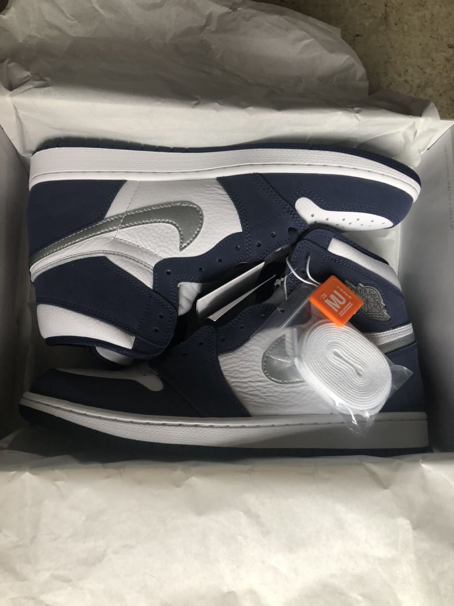 最安値，安い AIR JORDAN 1 HIGH OG CO.JP WHITE/MIDNIGHT NAVY エアジョーダン1 ミッドナイトネイビー 2020 ブリーフケースなし(29.0cm)｜売買されたオークション情報、yahooの商品情報をアーカイブ公開 - オークファン 29.0cm