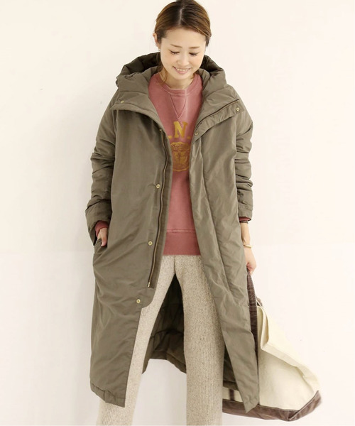Deuxieme Classe ／stylish ダウンコート　カーキ ◇DEUXIEME CLASSE/ドゥーズィエムクラス☆stylish ダウンコート