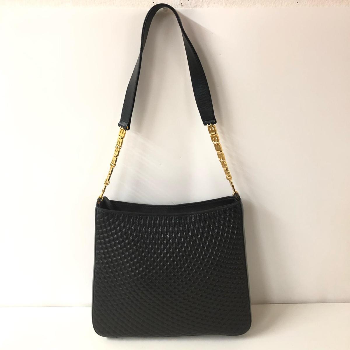 BALLY バリー ワンショルダーバッグ ゴールド金具 黒 ショルダーバッグ 