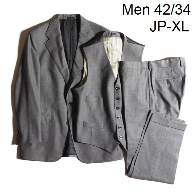 B7743P ▽RRL ダブルアールエル▽ イタリア製 ウール 3ピース スーツ  