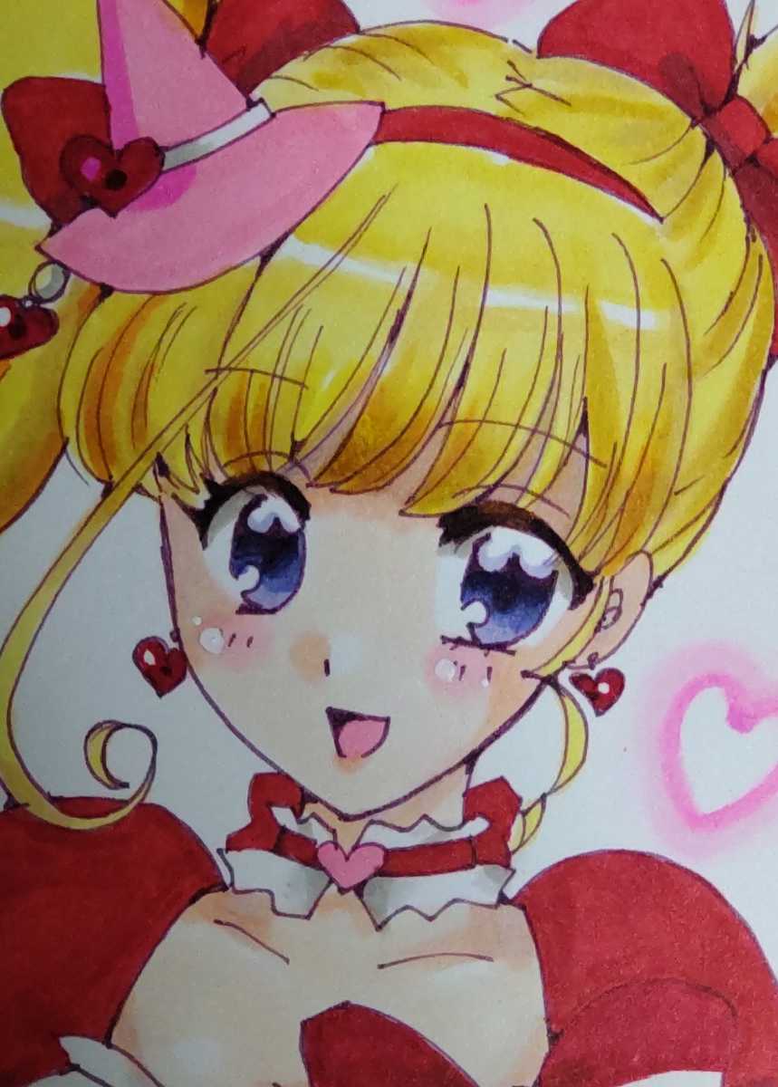 手描きイラスト 魔法使いプリキュア キュアミラクル ルビースタイル A5 手描きイラスト 売買されたオークション情報 Yahooの商品情報をアーカイブ公開 オークファン Aucfan Com