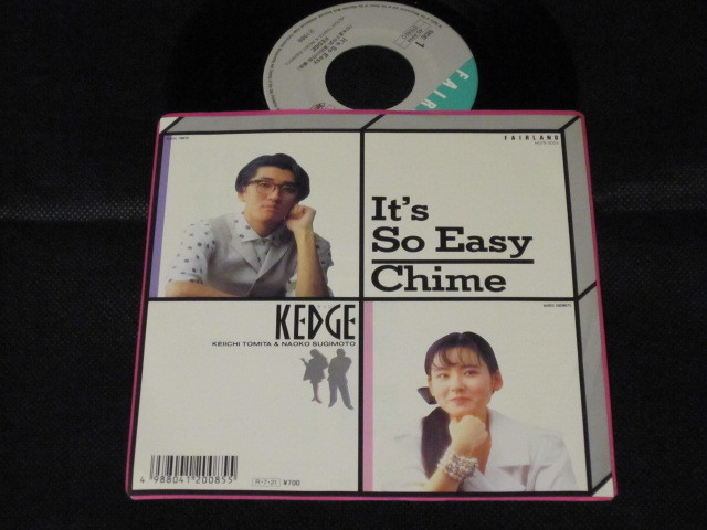 SALE，低価 ７&rdquo; KEDGE ケッジ It's So Easy 1988 冨田恵一 和モノ シングル盤(ジャパニーズポップス)｜売買されたオークション情報、yahooの商品情報をアーカイブ公開 - オークファン その他
