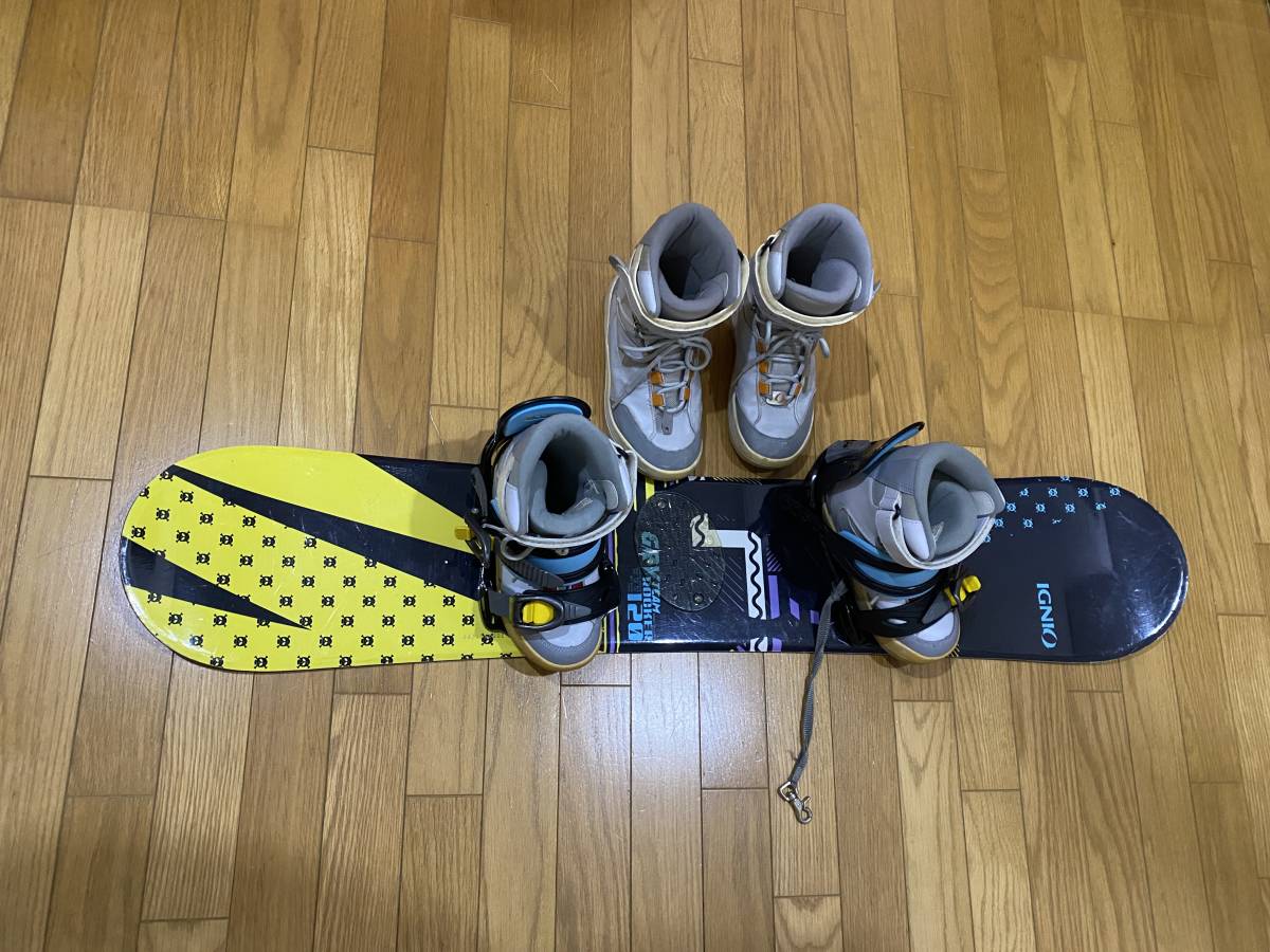 イグニオ IGNIO 子供 ジュニア スノーボード ビンディング ブーツ  