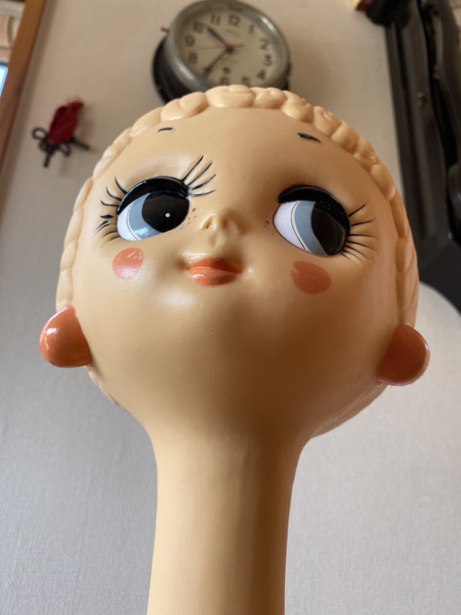 当時物 ヘッドマネキン ツィギー ツィッギー TWIGGY 店舗什器 帽子