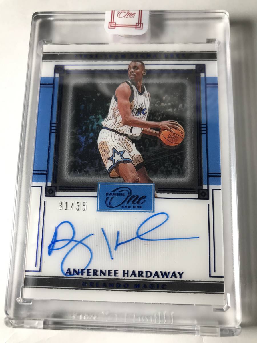 2020-21 PANINI ONE and ONE 直書き AUTO Blue /35 ANFERNEE HARDAWAY 