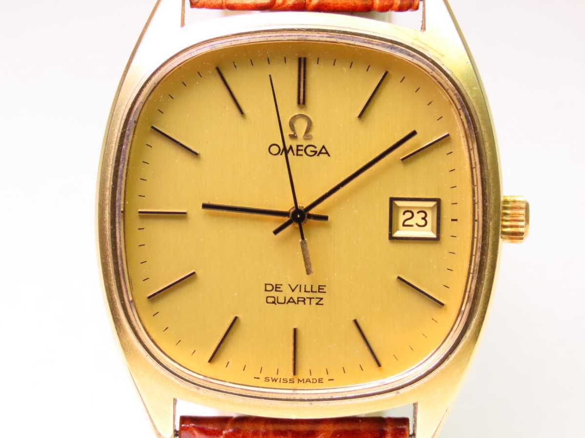 □♪稼働 電池新品 メンズ ビンテージ 高級超レア！ OMEGA オメガ