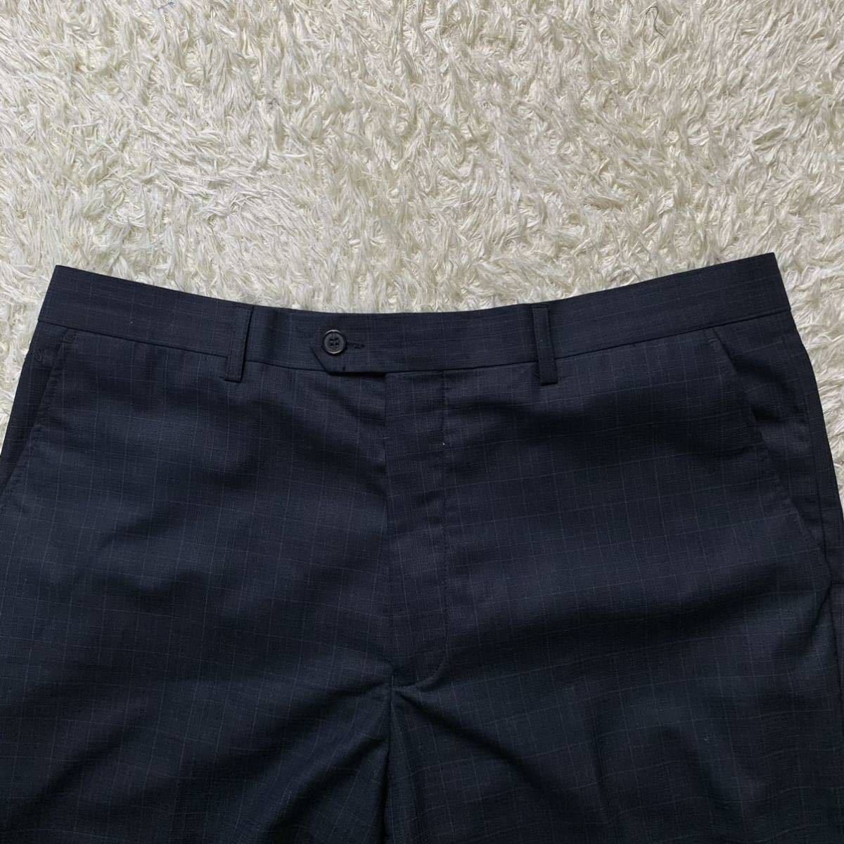 ポールスミスロンドン×【伊】チェルッティ社特注Super150'sラムウール Paul Smith LONDON スーツ A-52 XL 裏地 柄 パープル マルチカラー Paul スーツ ポールスミスロンドン×伊チェルッティ社特注Super150's シングルスーツ ポールスミス× DELFINO