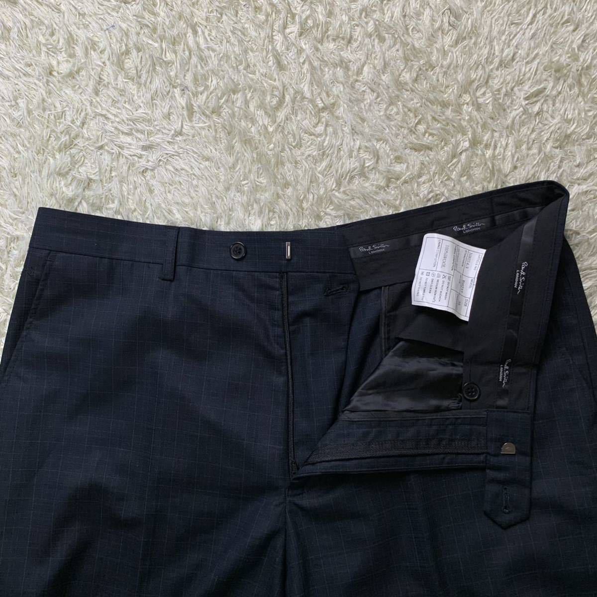 ポールスミスロンドン×【伊】チェルッティ社特注Super150'sラムウール Paul Smith LONDON スーツ A-52 XL 裏地 柄 パープル マルチカラー Paul スーツ ポールスミスロンドン×伊チェルッティ社特注Super150's シングルスーツ ポールスミス× DELFINO