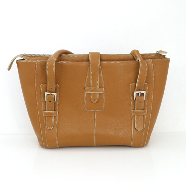 ロエベ LOEWE キャメル レザー ハンドバッグ レディース ベルトデザイン ブランドバッグ 鞄【kk】【中古】 LOEWE ロエベ レザー ロゴ バルセロナ ブランド