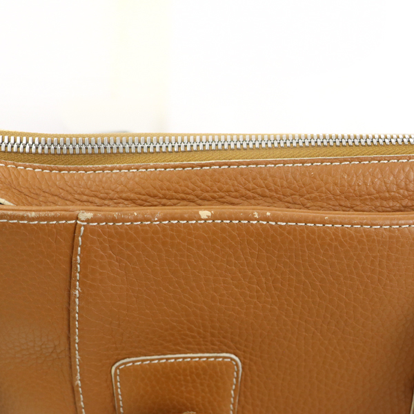 ロエベ LOEWE キャメル レザー ハンドバッグ レディース ベルトデザイン ブランドバッグ 鞄【kk】【中古】 LOEWE ロエベ レザー ロゴ バルセロナ ブランド