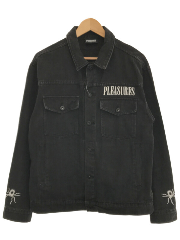 PLEASURES プレジャーズ WEB DENIM JACKET バックプリントデニム 