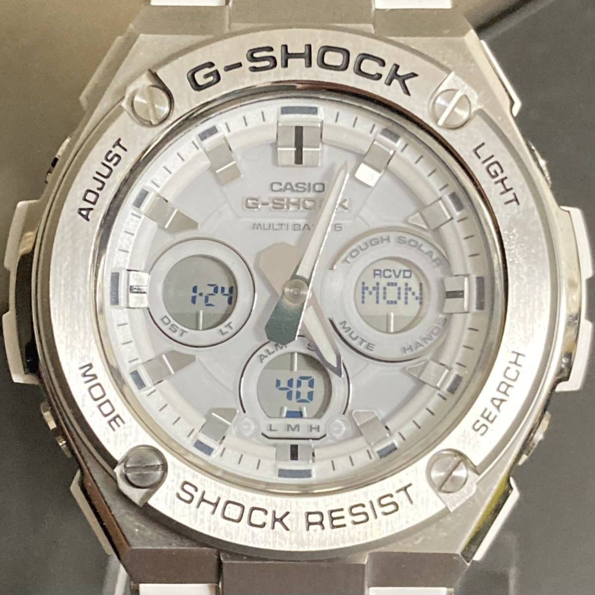 極美品 箱説付G-SHOCK GST-W310-7AJF G-STEEL Gスチール タフソーラー 