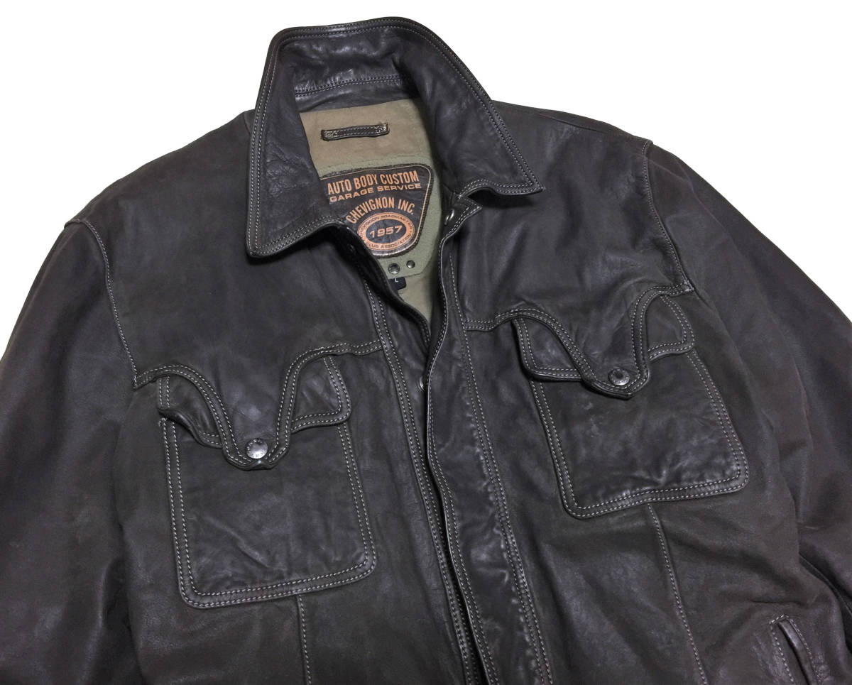 CHEVIGNON シェビニオン トルコ製 ROADMASTER 牛革 レザー 中綿 