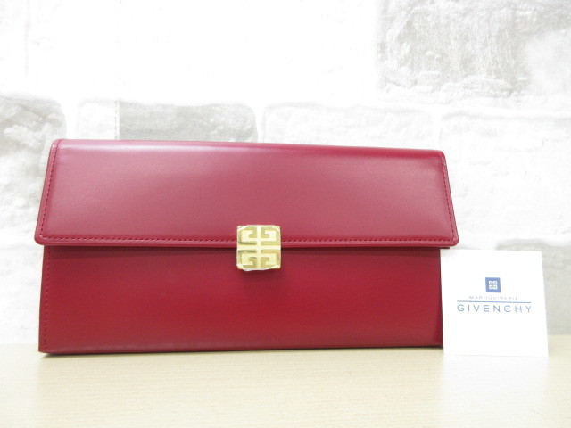 未使用品□ジバンシィ ジバンシー GIVENCHY□長財布 ウォレット レザー 