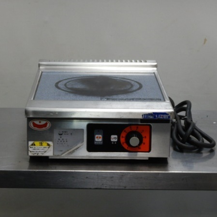 マルゼン MIH-02C 業務用 1口 IH 単相200V 中古2015年製 0kW