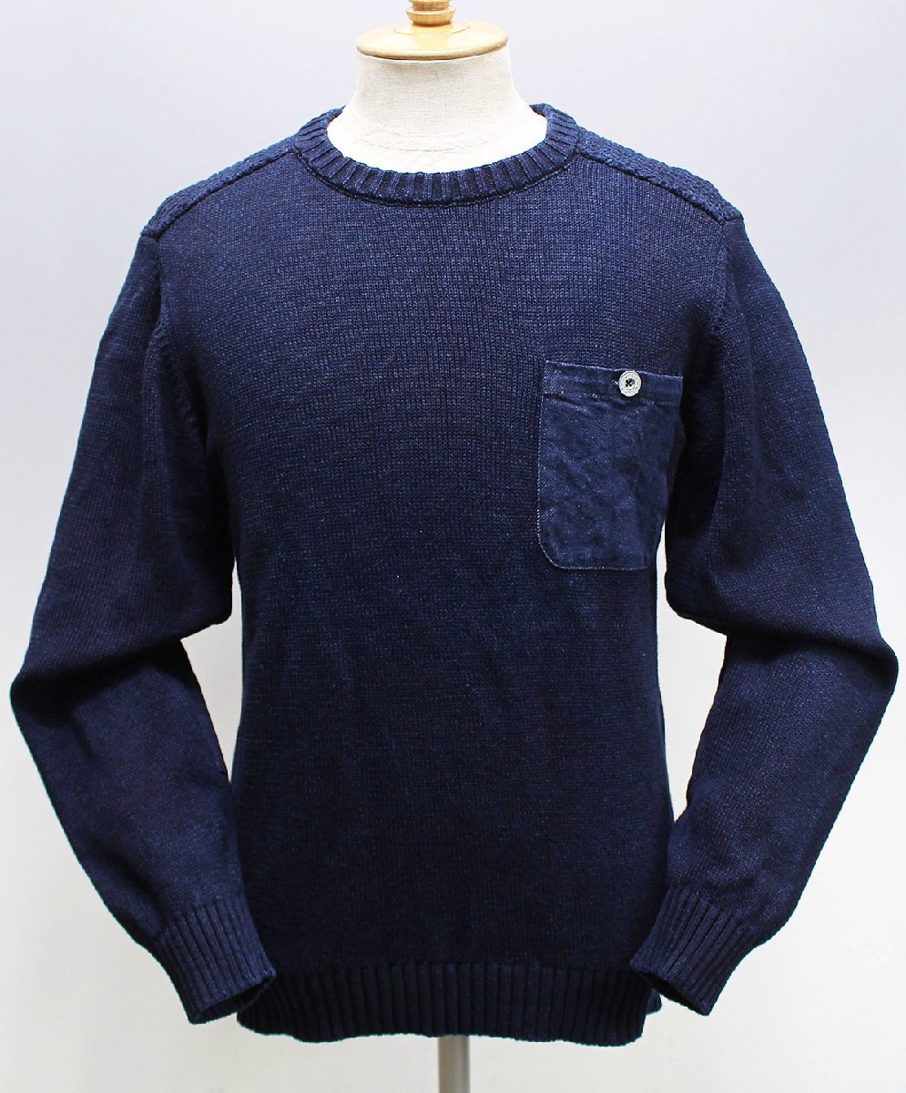 Oilco オイルコ インディゴコットンニット クルーネックコマンドセーター Size L コニーアイランドストア Lサイズ 売買されたオークション情報 Yahooの商品情報をアーカイブ公開 オークファン Aucfan Com