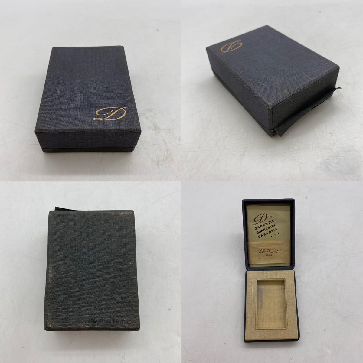 F174-6】S.T Dupont デュポン ライター ゴールド×ブラック ケース付き 