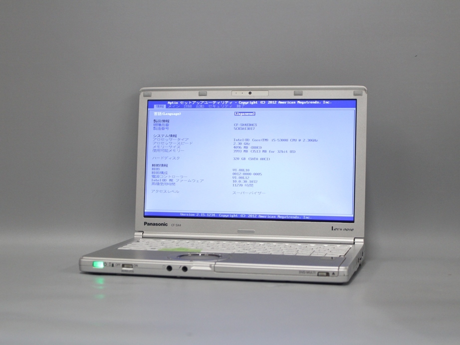 Let's Note CF-SX4EDHCS◇Core i5-5300U◇HDD320GB◇メモリ8GB Let's