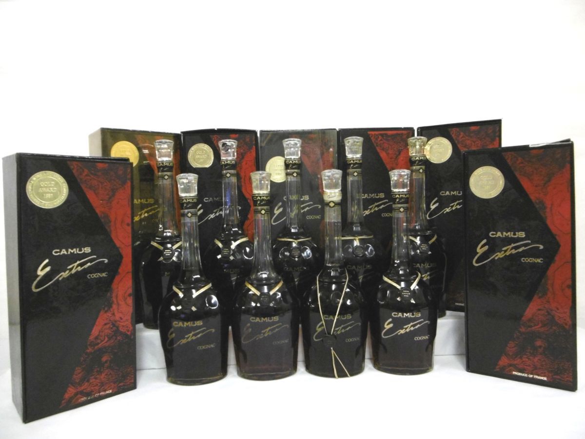古酒 未開栓 9本セット CAMUS カミュ EXTRA エクストラ COGNAC BRANDY
