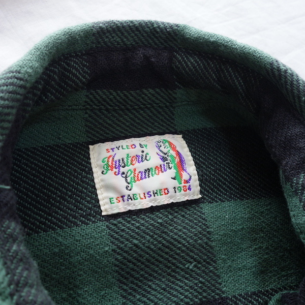 ヒステリックグラマー BUILT刺繍 L/S ワークシャツ M】SKUNKワッペン 