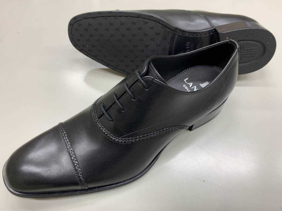 本物ランバンコレクションLANVIN本革レザービジネスシューズメンズ25.5