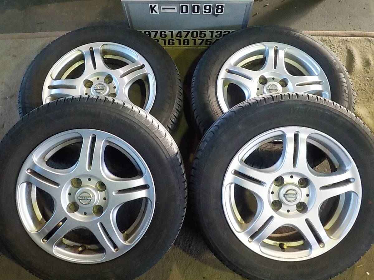 大得価，100%新品 K-0098タイヤ屋175/65R14ニッサンアルミ付き４本 5.5J 100 4穴 +40 ⑫ 本州(ラジアルタイヤ)｜売買されたオークション情報、yahooの商品情報をアーカイブ公開 - オークファン 4穴