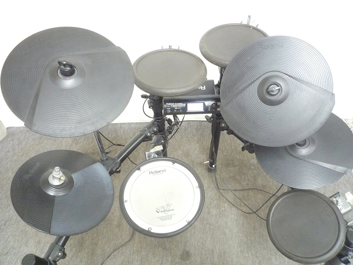 電子ドラム セット Roland ジャンク TD-4 V-Drums パッド ペダル 