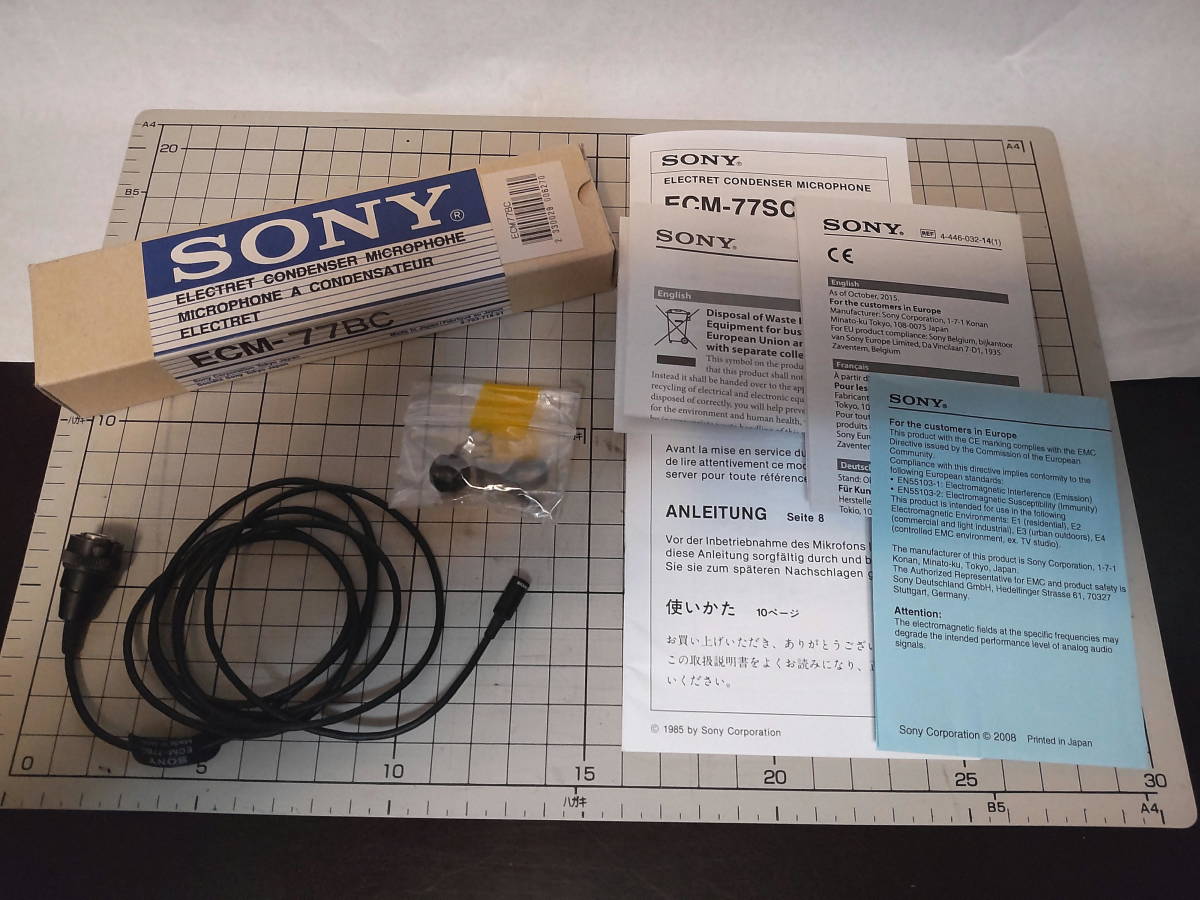 SONY ソニー ECM-77BC 業務用エレクトレットコンデンサーマイクロホン