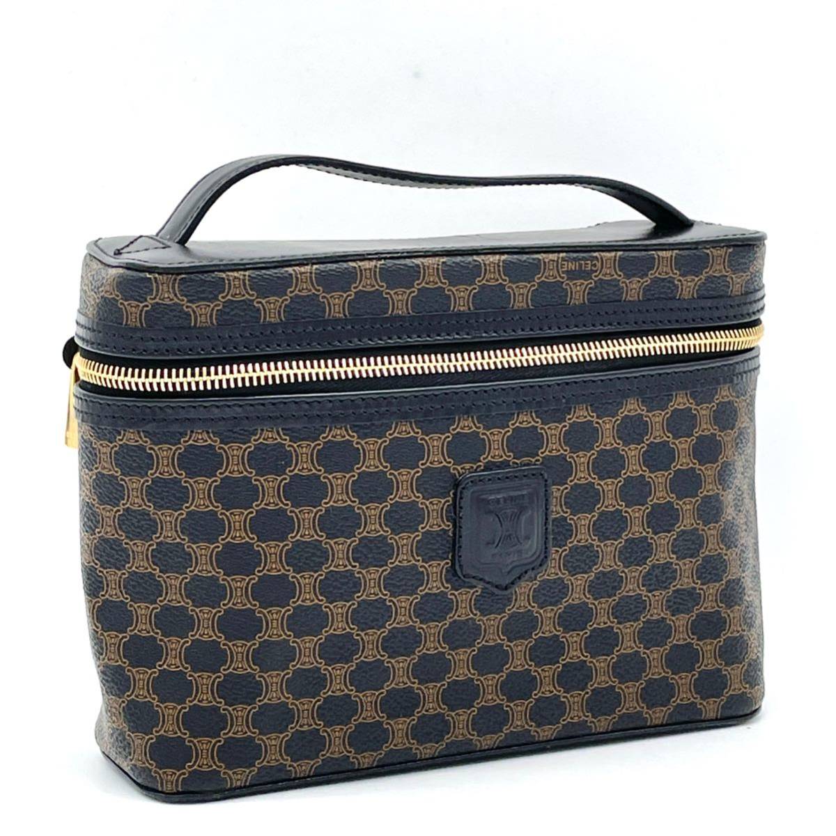 CELINE セリーヌ 1円 マカダム柄 ミニ 1円スタート 美品 レザー トート 