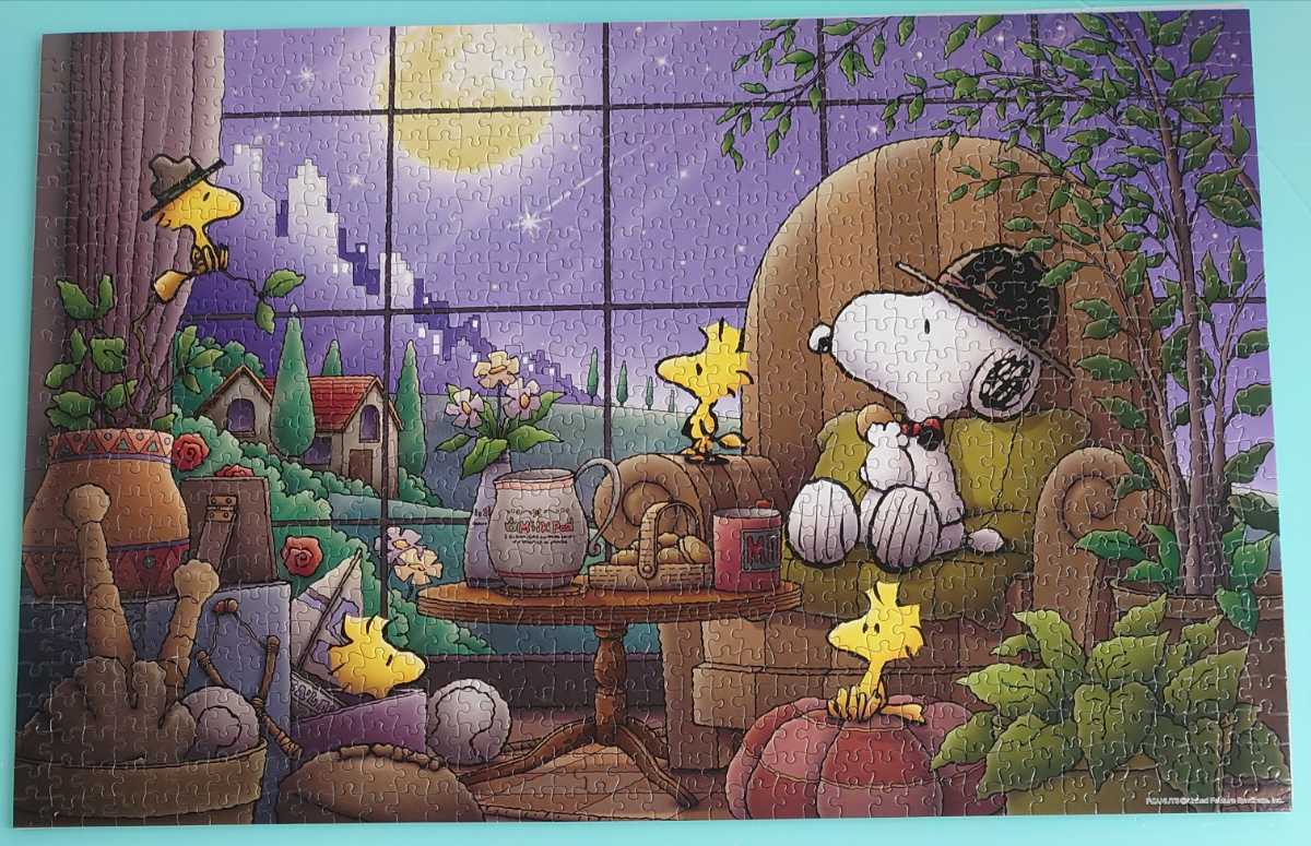 スヌーピー PEANUTS 1000ピース ジグソーパズル 月明かりの夜