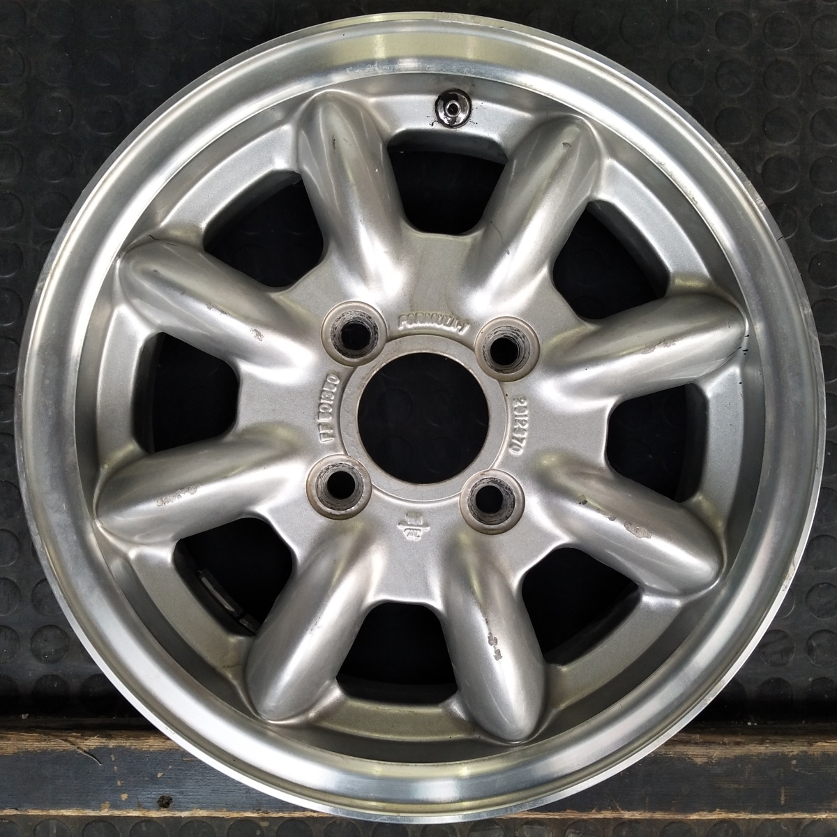 管理番号：C8-184【1本のみ】【13×4.5J 4x100 ET+45 ハブ63】PANA SPORT・日本製・店頭直接引取・購入・下取可能