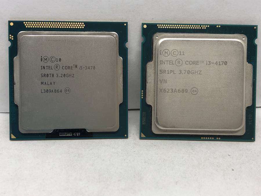 Intel cpu 5枚セット intel - CPU 計8枚セット まとめ売り CORE i5-3470 i3-4170 4160 4150