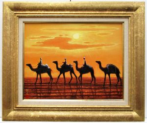 ◇風景画◇平山郁夫◇サイン有◇F6号◇落款有◇