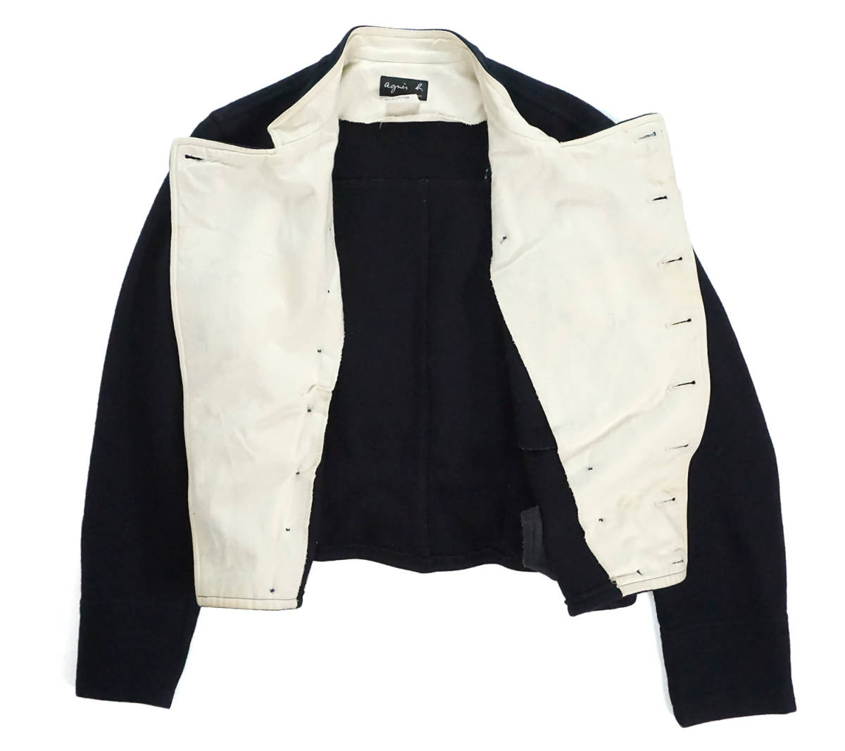 90s フランス製 agnes b. ウール生地 ナポレオン ジャケット