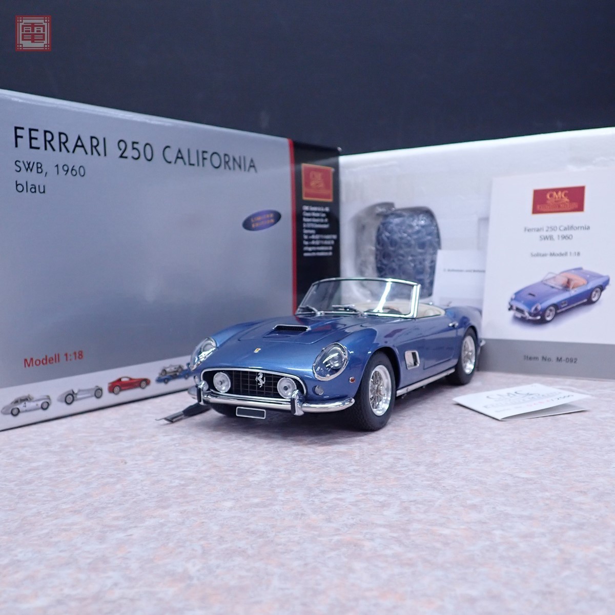 CMC 1/18 フェラーリ 250 カリフォルニア SWB 1960 blau Limited 